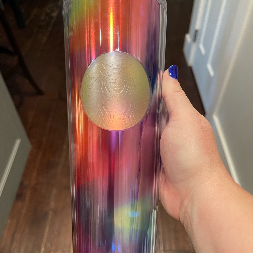2021 Starbucks Rainbow Kaleidoscope Cold Cup